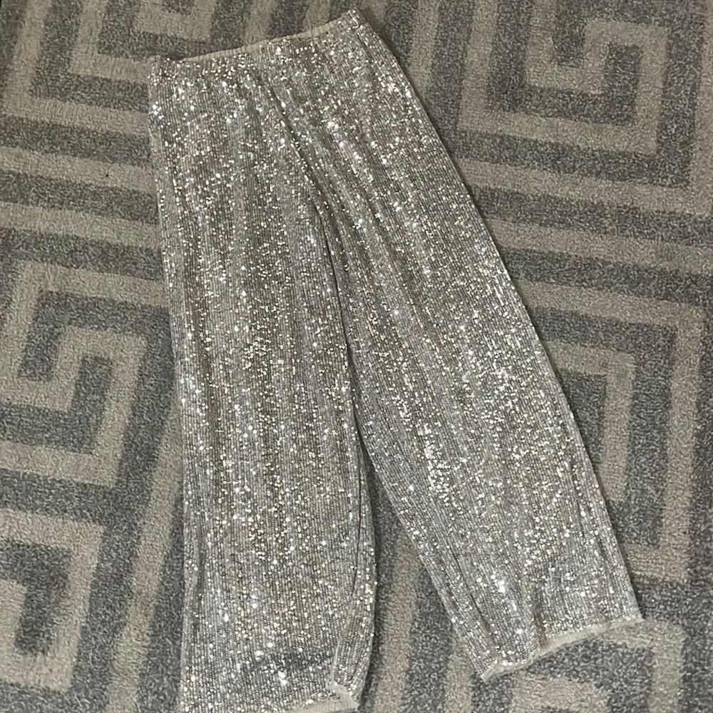 ZARA sequin pants